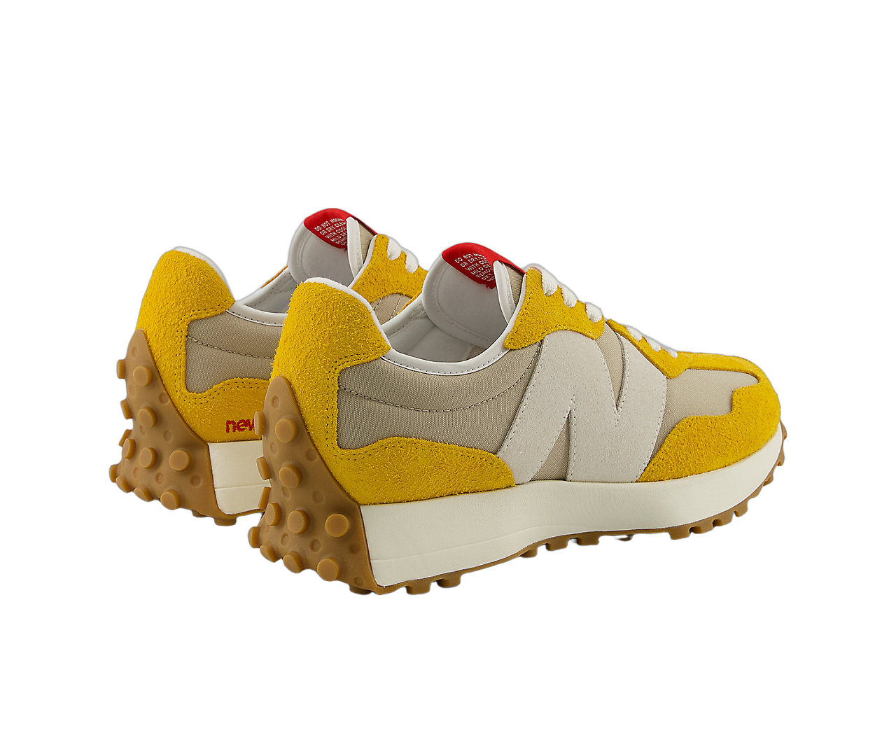 New Balance 327 Varsity Gold Beige, Varsity Gold/Grey/Red (U327SB)