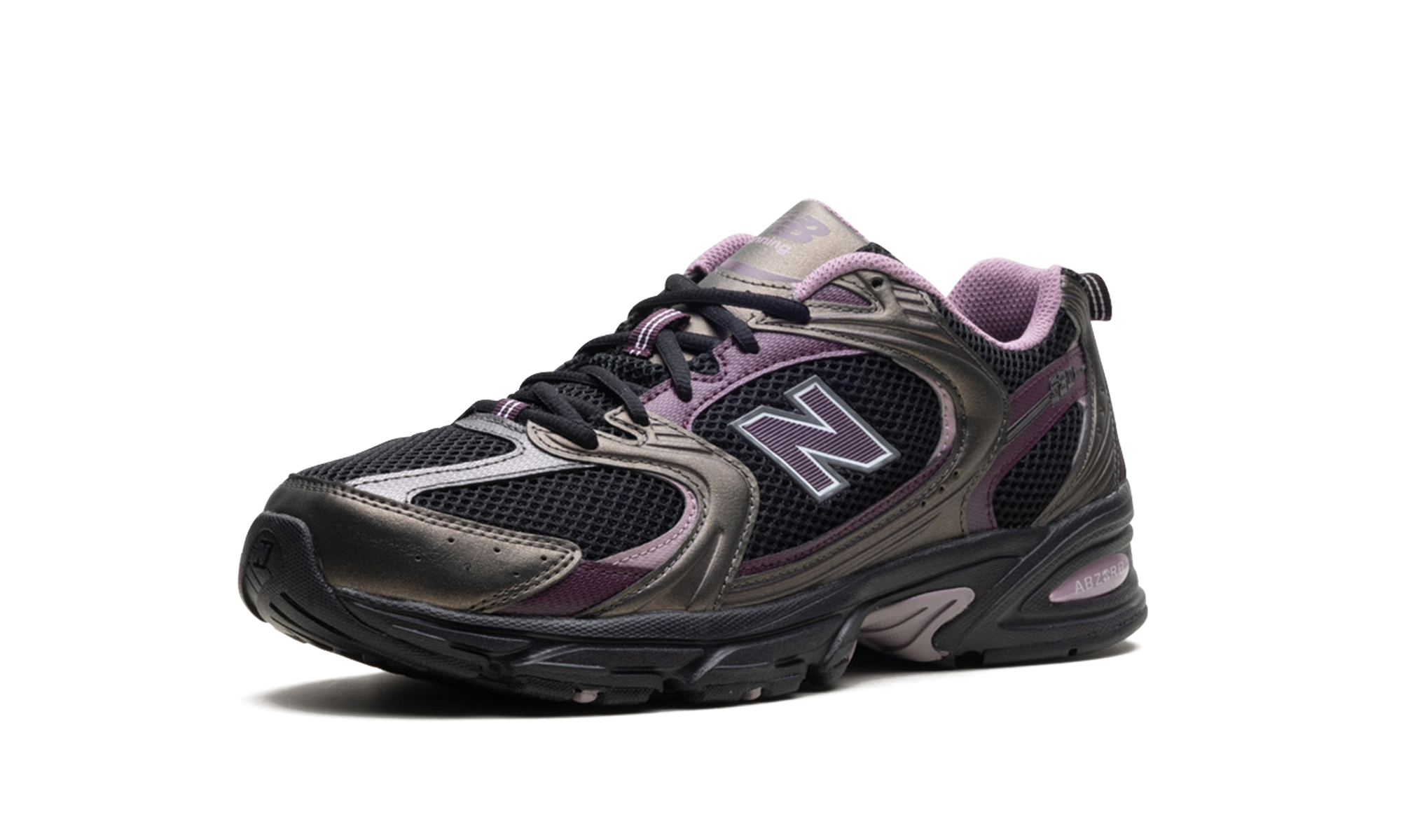New Balance 530 Black Metallic Plum Brown