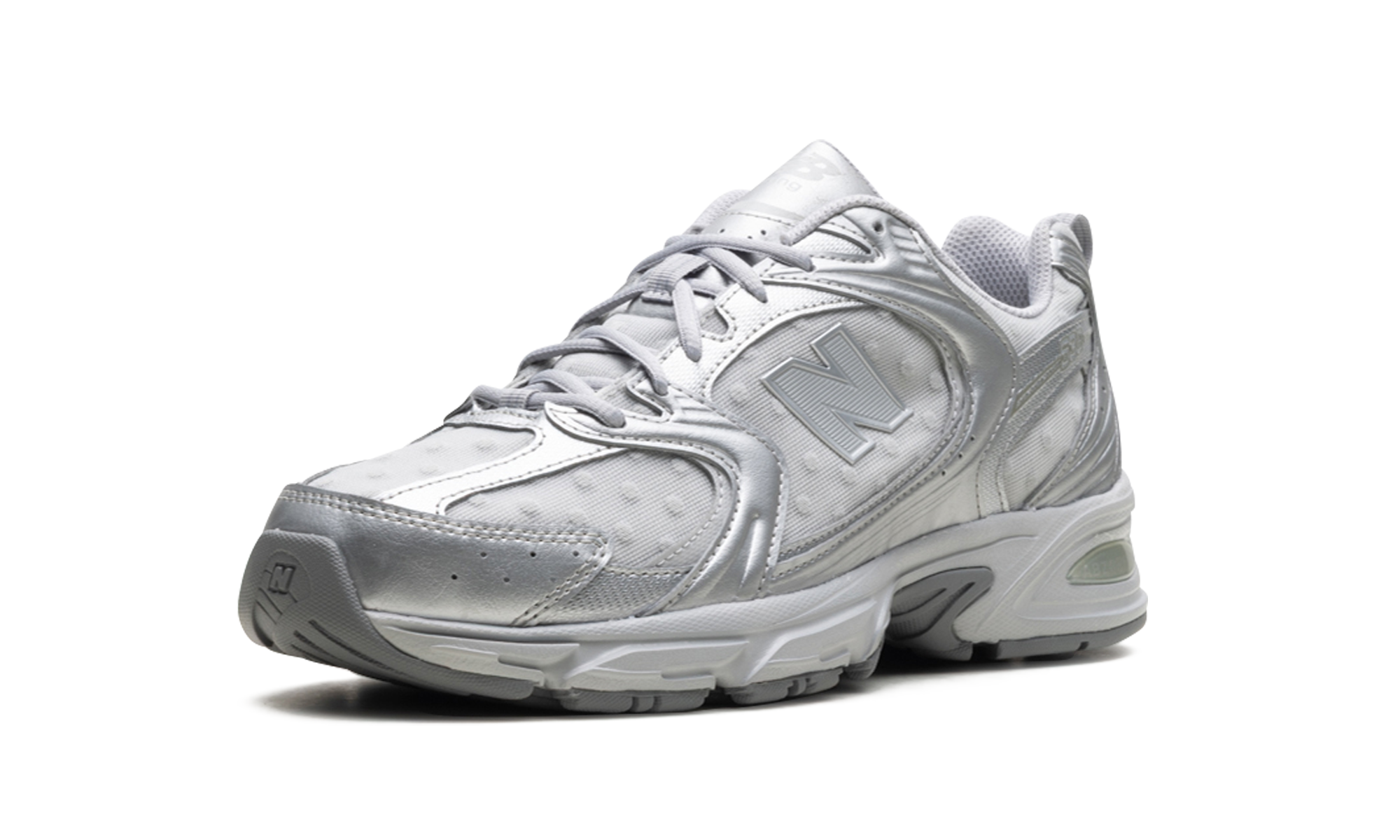New Balance 530 Silver Metallic Raincloud Polka Dots