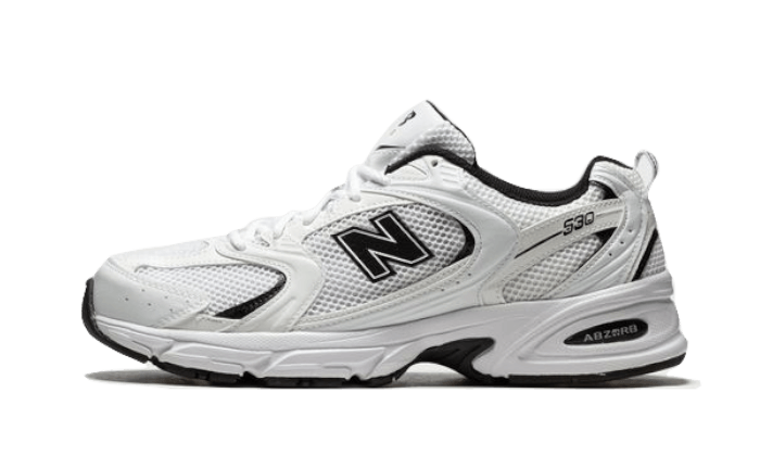 New Balance 530 White Black Details, White/Black (MR530EWB)