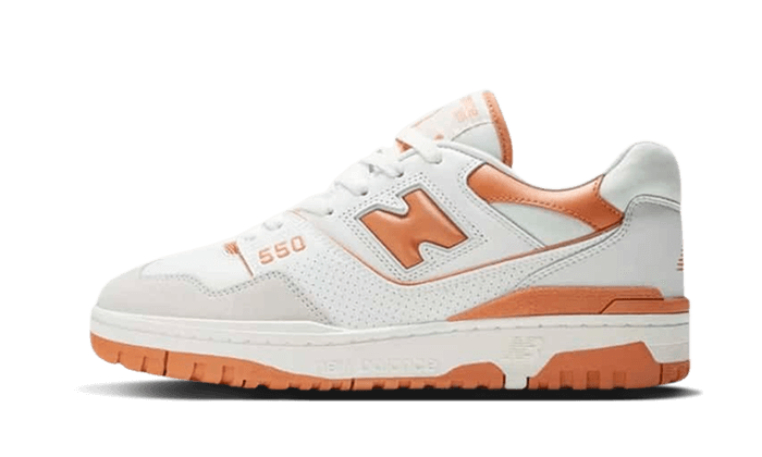 New Balance 550 Burnt Orange, White/Sepia/Rain Cloud (BB550LSC)