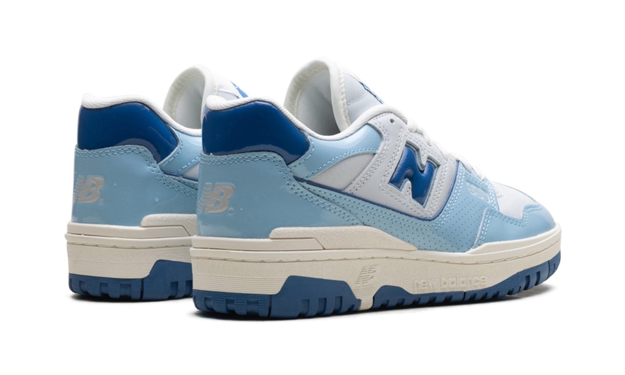 New Balance 550 Chrome Blue Patent