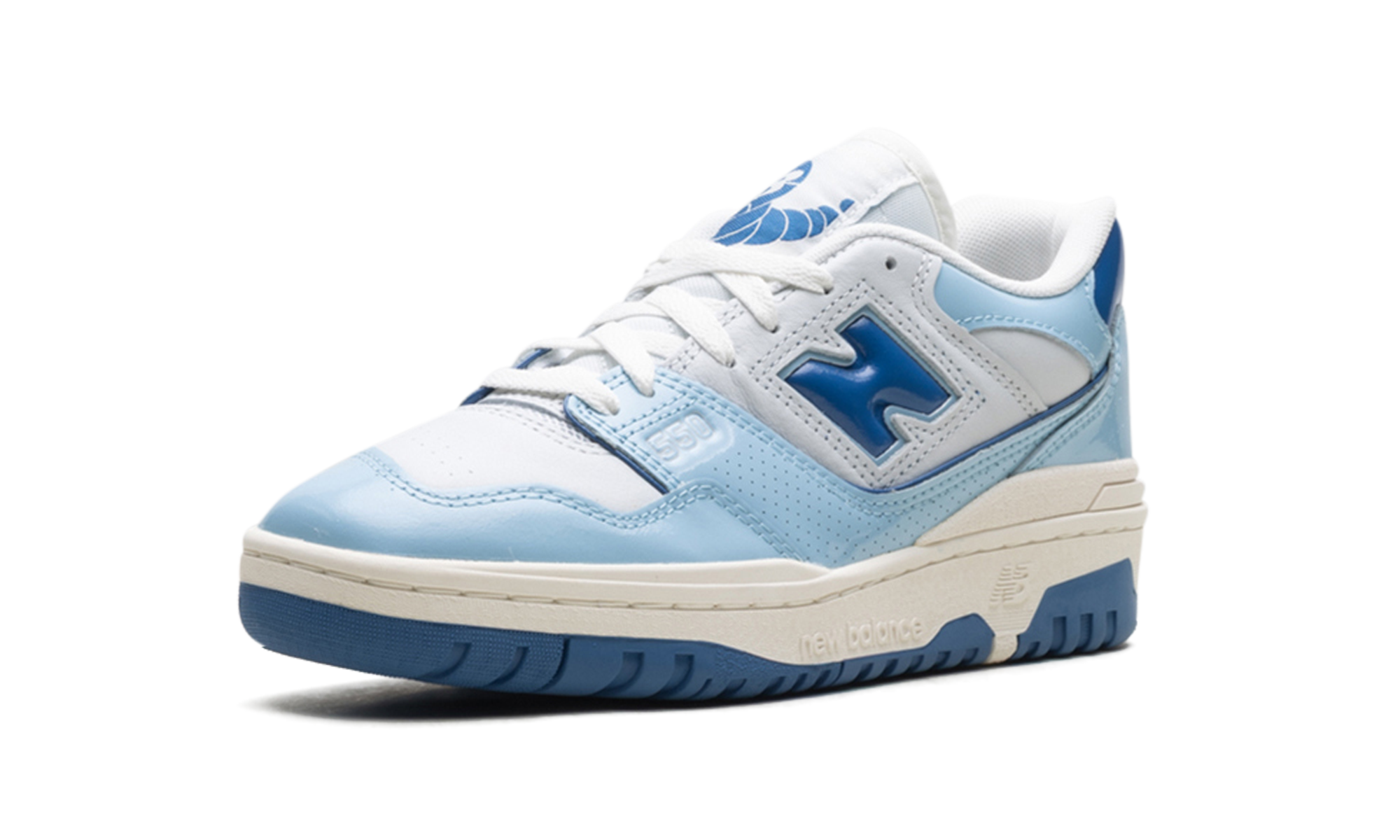 New Balance 550 Chrome Blue Patent