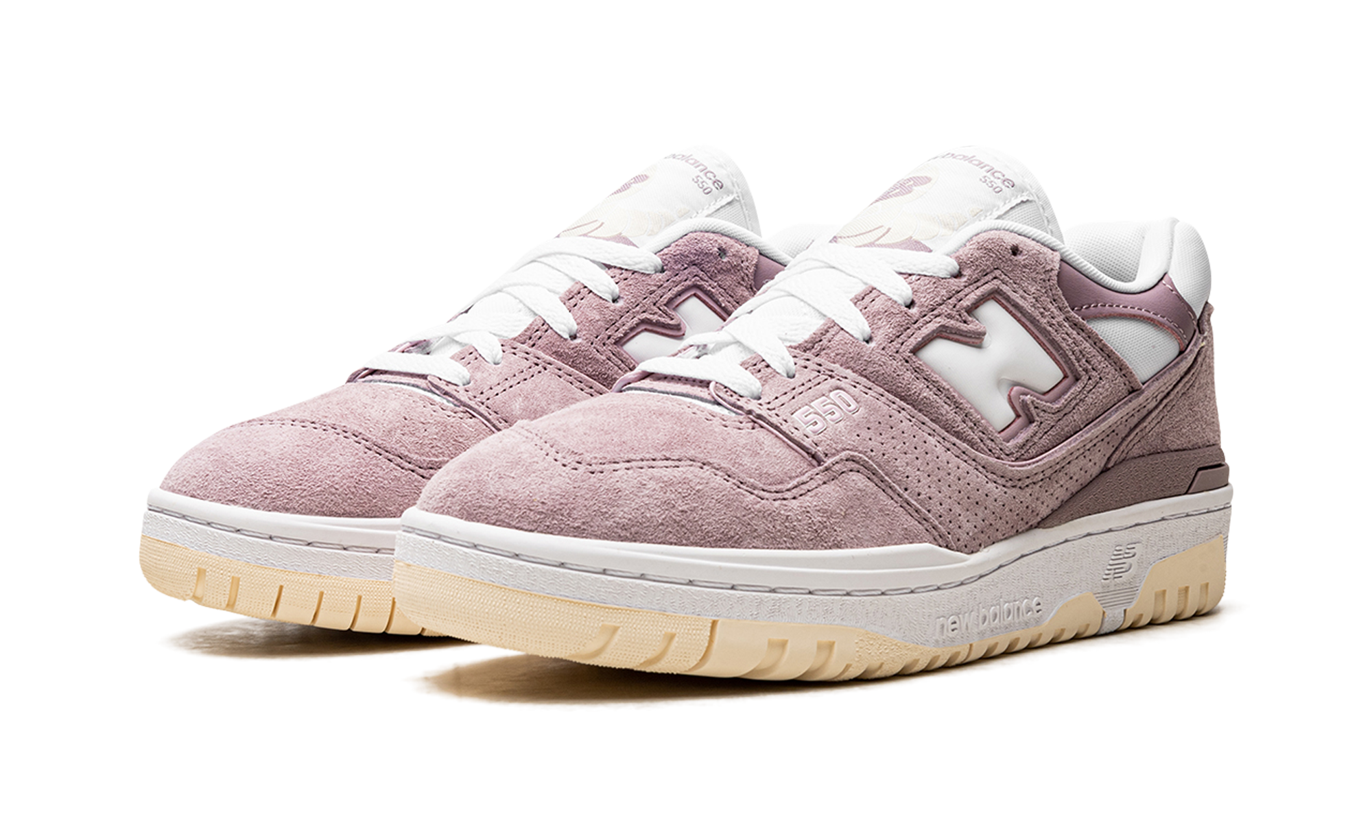 New Balance 550 Lilac Chalk Suede