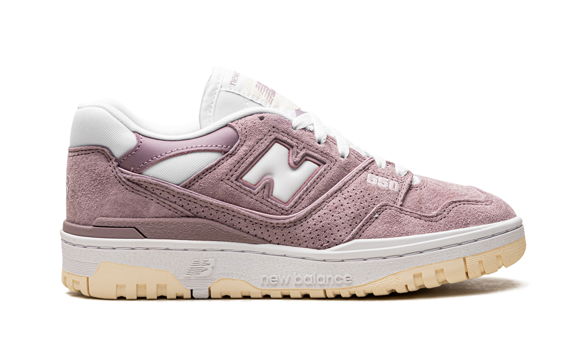 New Balance 550 Lilac Chalk Suede