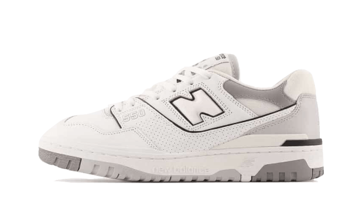 New Balance 550 Salt and Pepper, Whit/Marblehead/Dark Grey (BB550PWA)