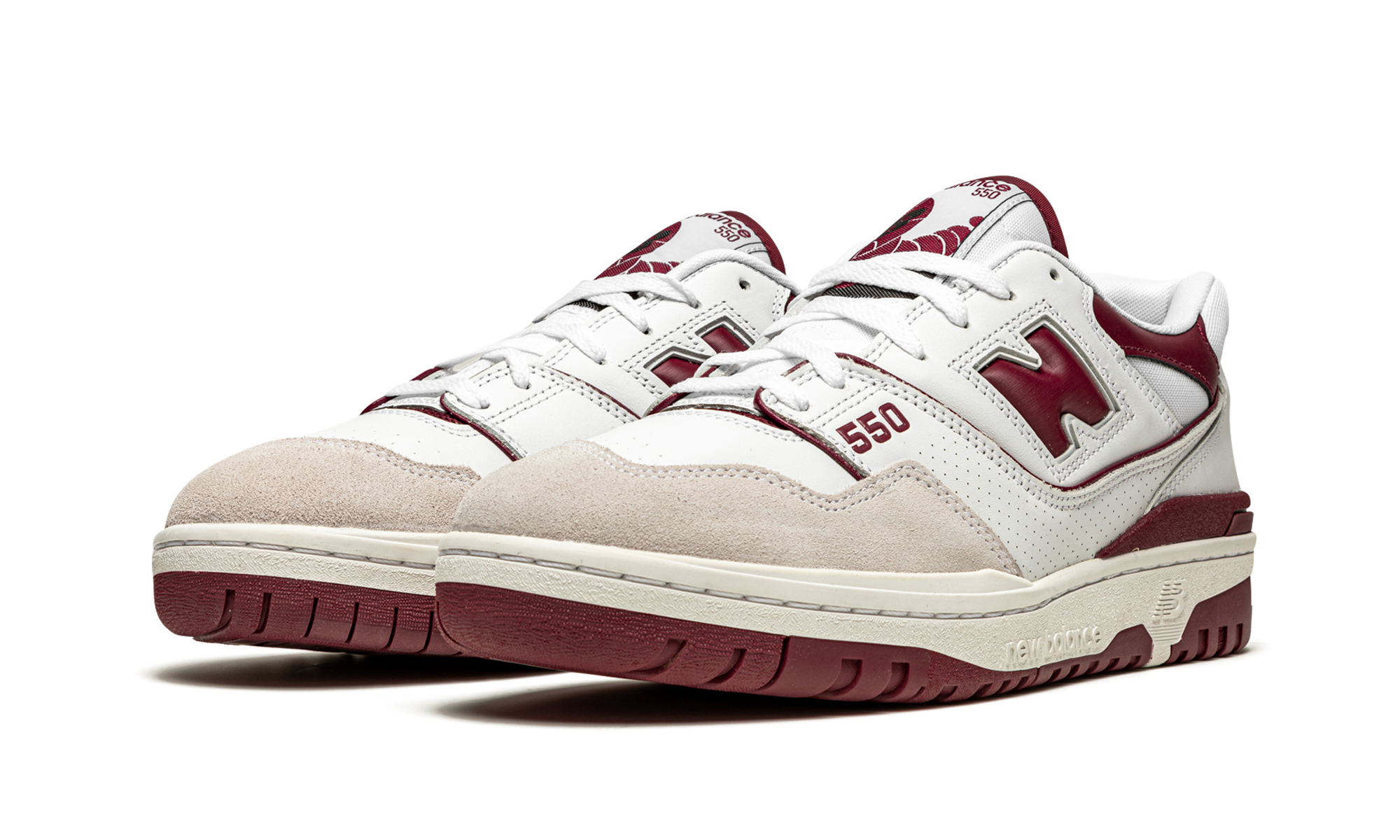New Balance 550 Sea Salt Burgundy