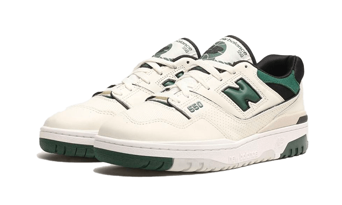 New Balance 550 Sea Salt Pine Green, Sea Salt/Pine Green/Black (BB550VTC)