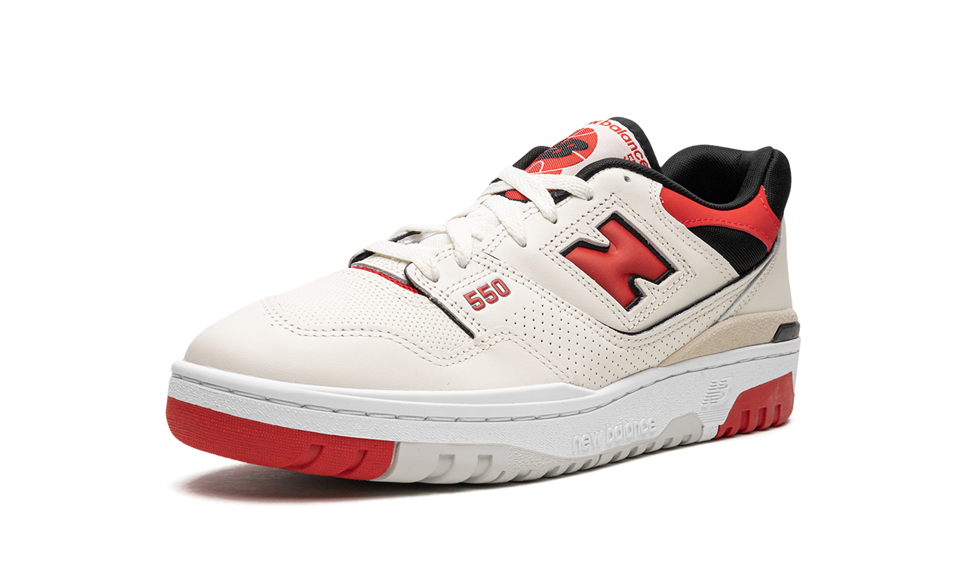 New Balance 550 Sea Salt True Red