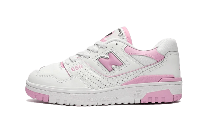 New Balance 550 White Bubblegum Pink, White/Lilac Cloud (BBW550BD)