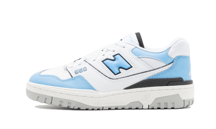 New Balance 550 White Carolina Blue, White/Carolina Blue/Black (BB550ZNA)