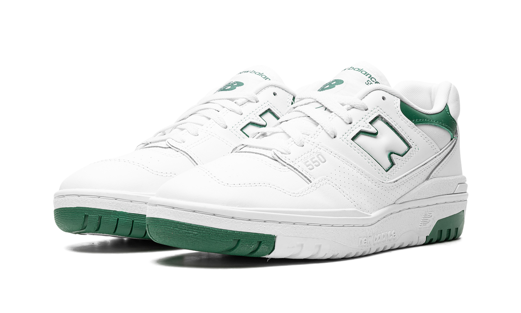 New Balance 550 White Classic Green
