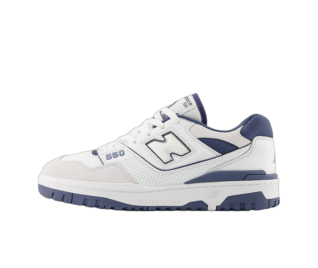 New Balance 550 White Dusty Blue, White/Dusty Blue (BB550STG)