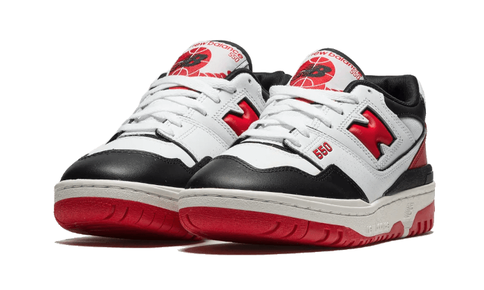 New Balance 550 White Red Black, White/Team Red (BB550HR1)