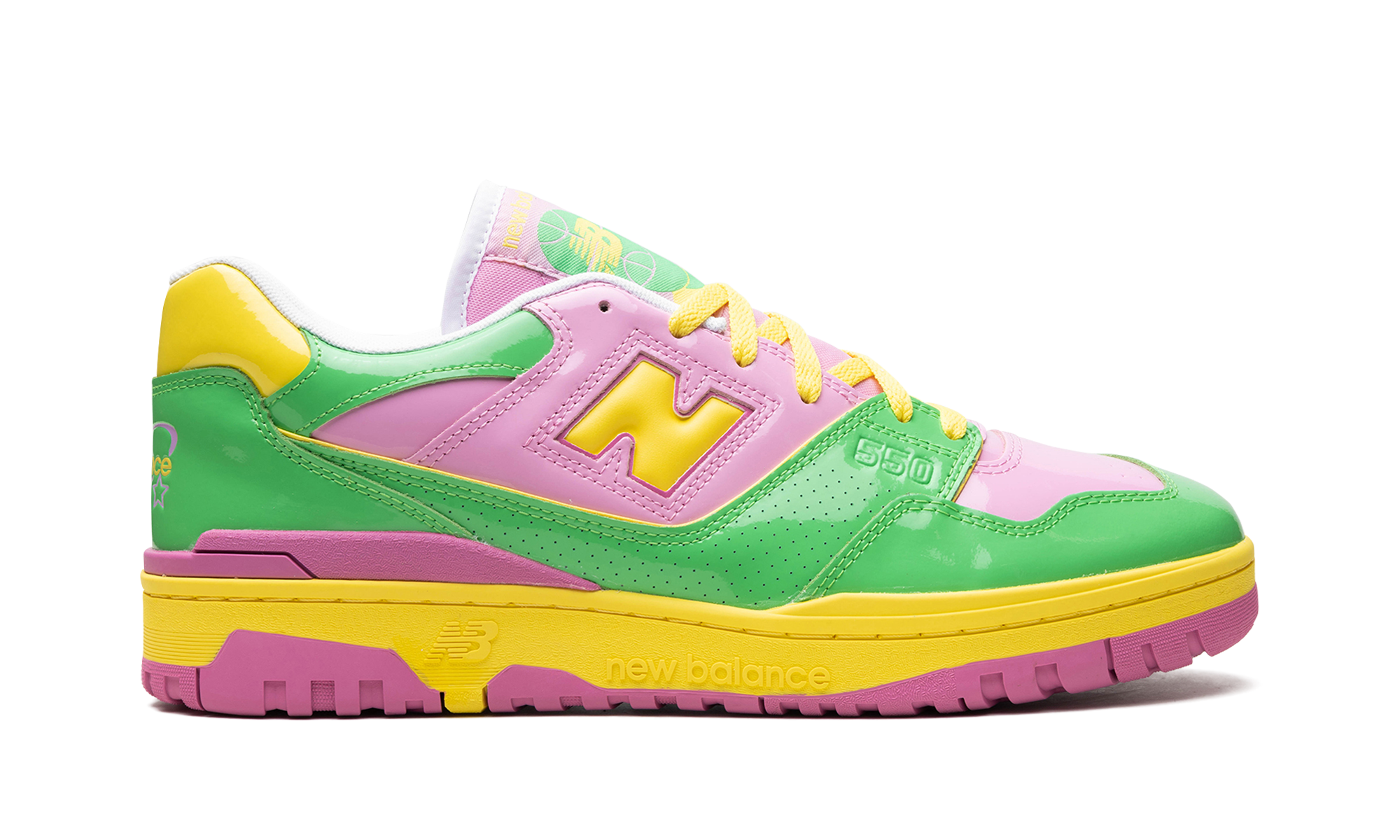 New Balance 550 Y2K Patent Leather Pack Pink Green
