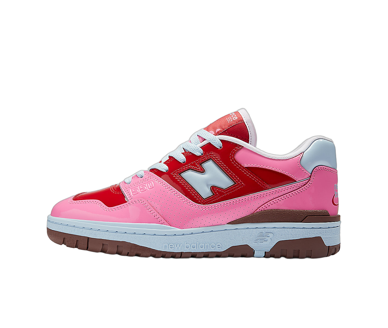 New Balance 550 Y2K Patent Leather Pack Red Pink - Sneak