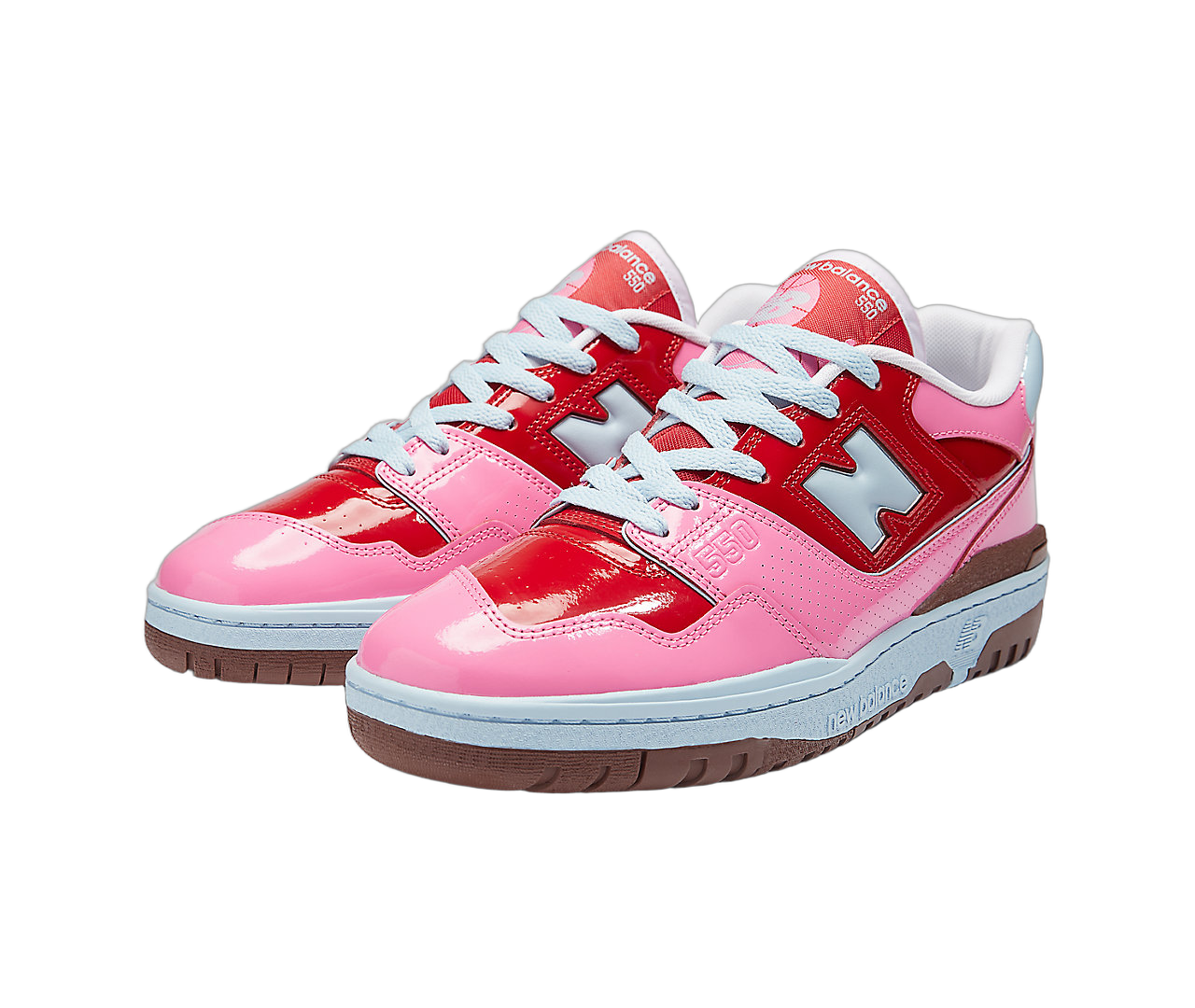 New Balance 550 Y2K Patent Leather Pack Red Pink - Sneak