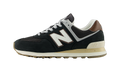 New Balance 574 Brown Dark Silver Metallic