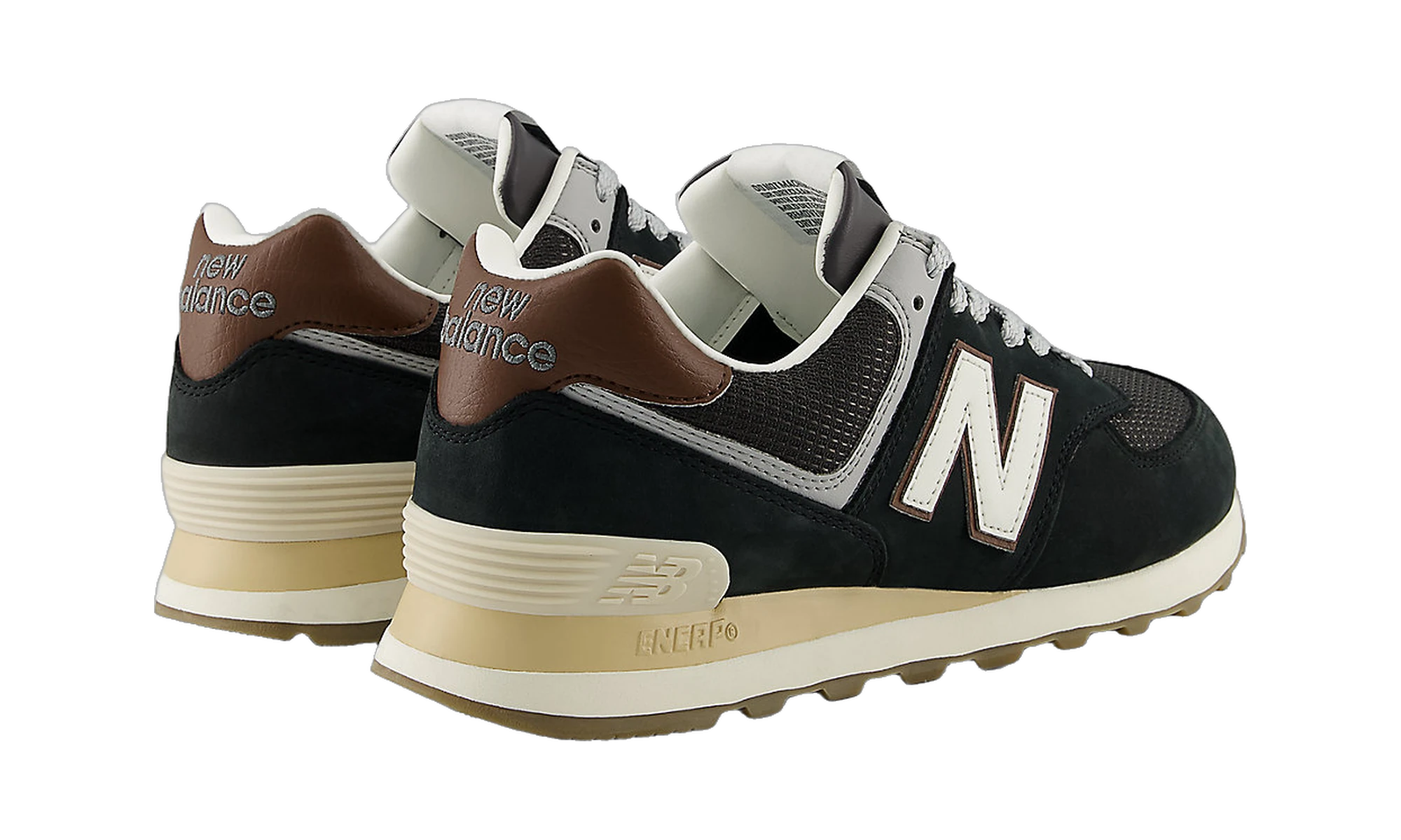 New Balance 574 Brown Dark Silver Metallic