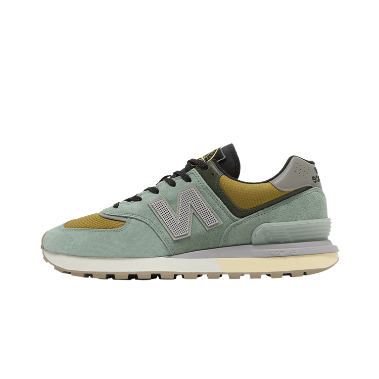 New Balance 574 Legacy Stone Island Light Green, Light Green/Mustard Gold (U574LGTN)