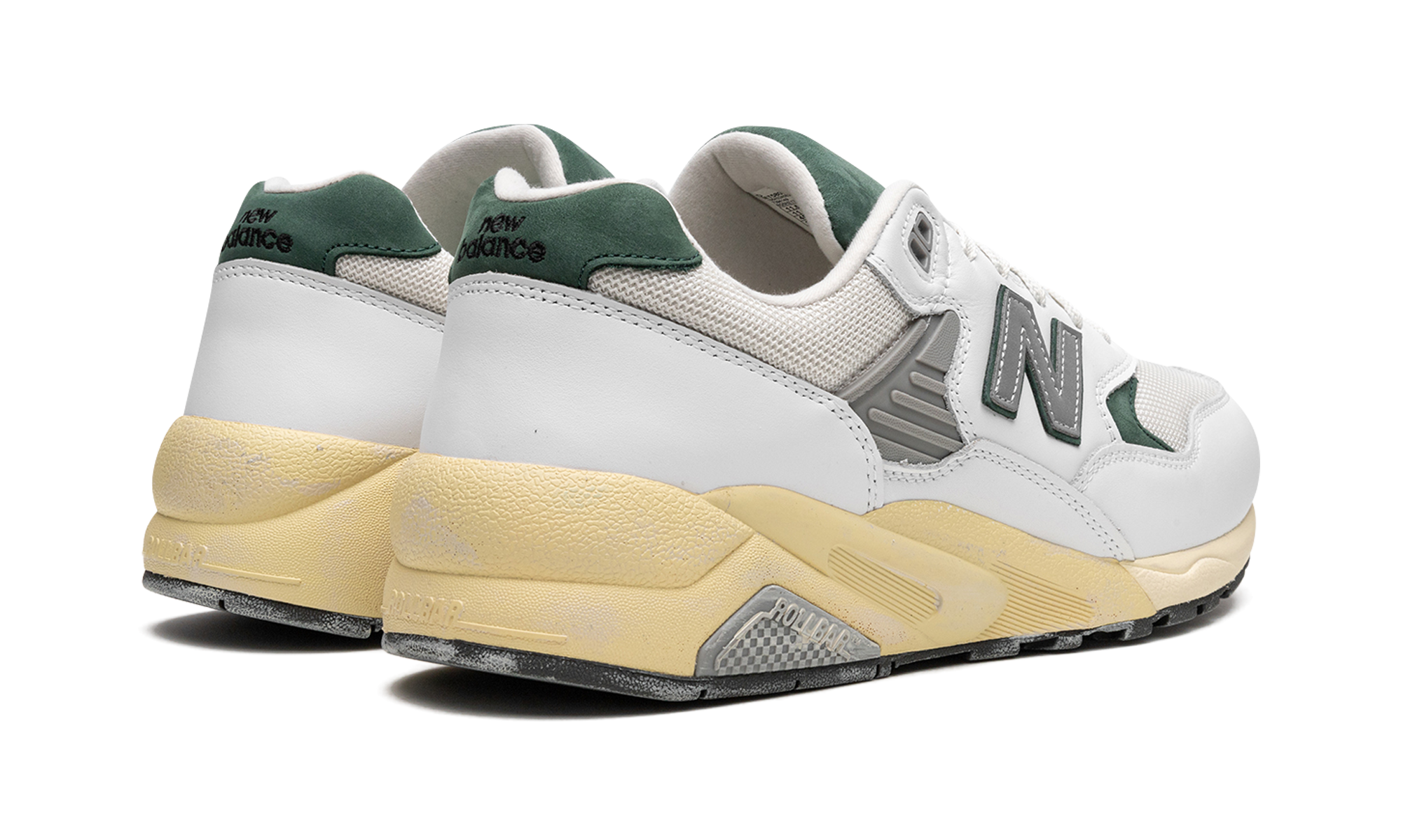 New Balance 580 White Nightwatch Green