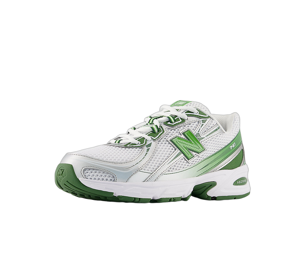 New Balance 740 White Alpine Green Silver Metallic, White/Alpine Green/Silver Metallic (U740GH2)