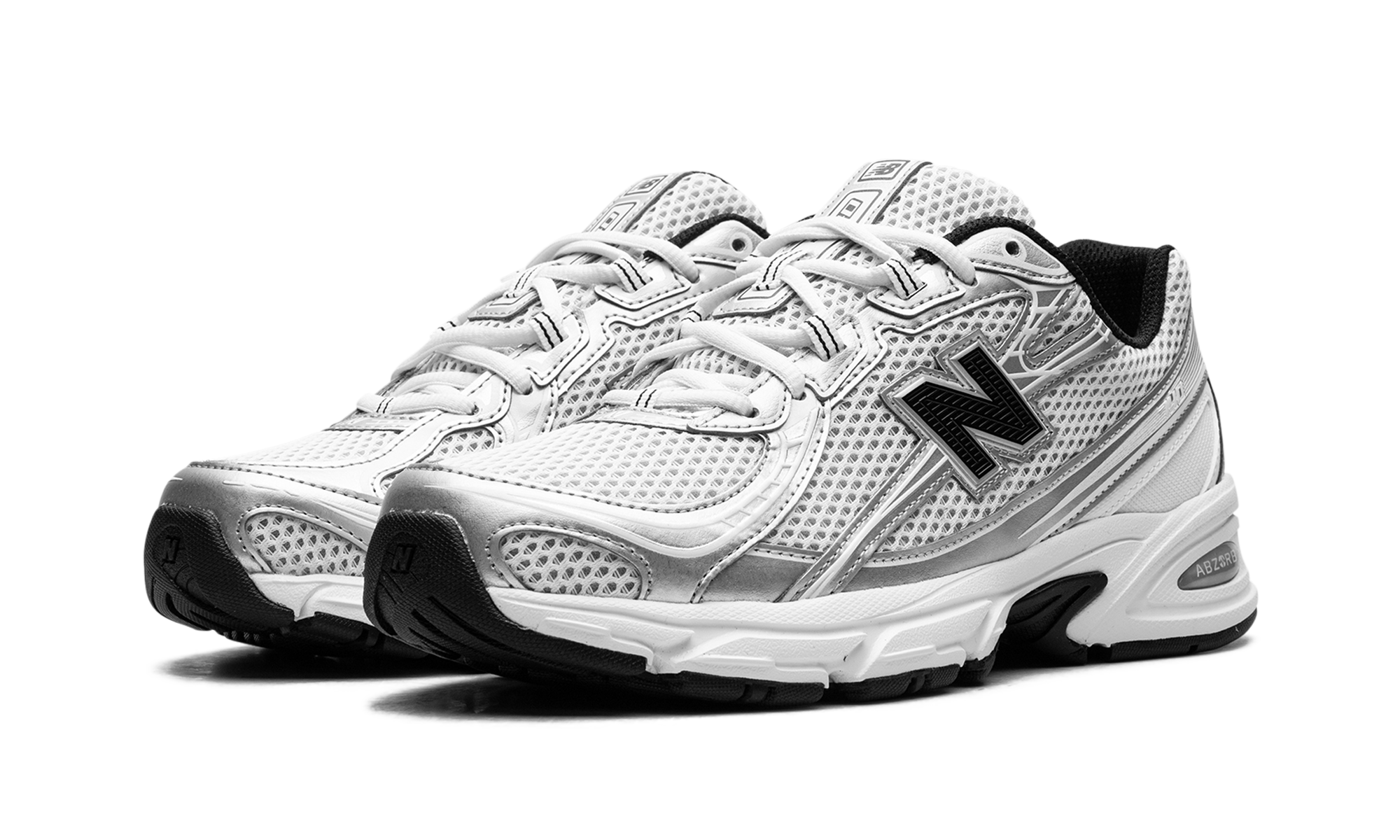 New Balance 740 White Silver Metallic Navy