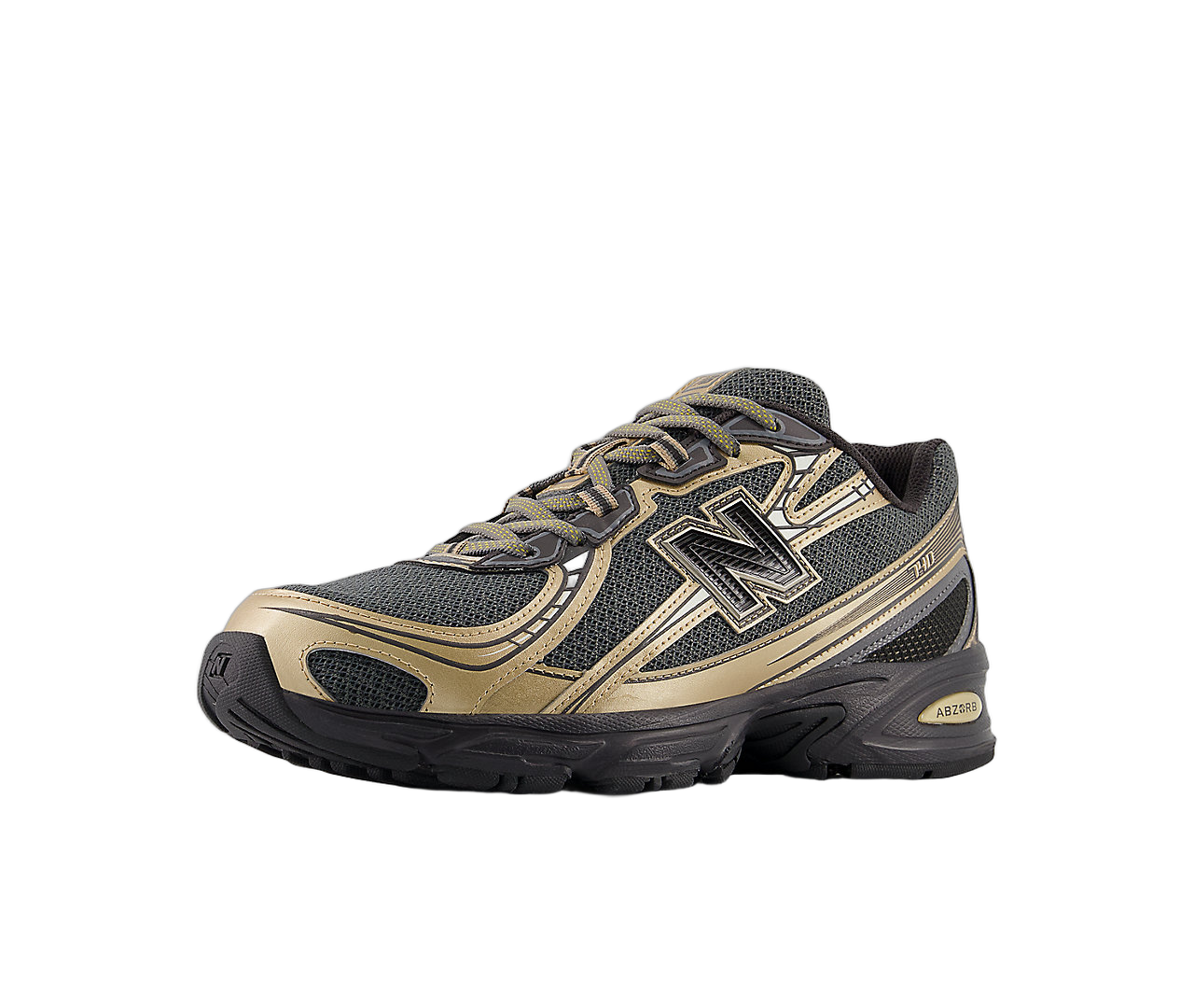 New Balance 740v2 Black Castlerock Gold Metallic, Black/Black Cement/Castlerock/Gold Metallic (U740BD2)