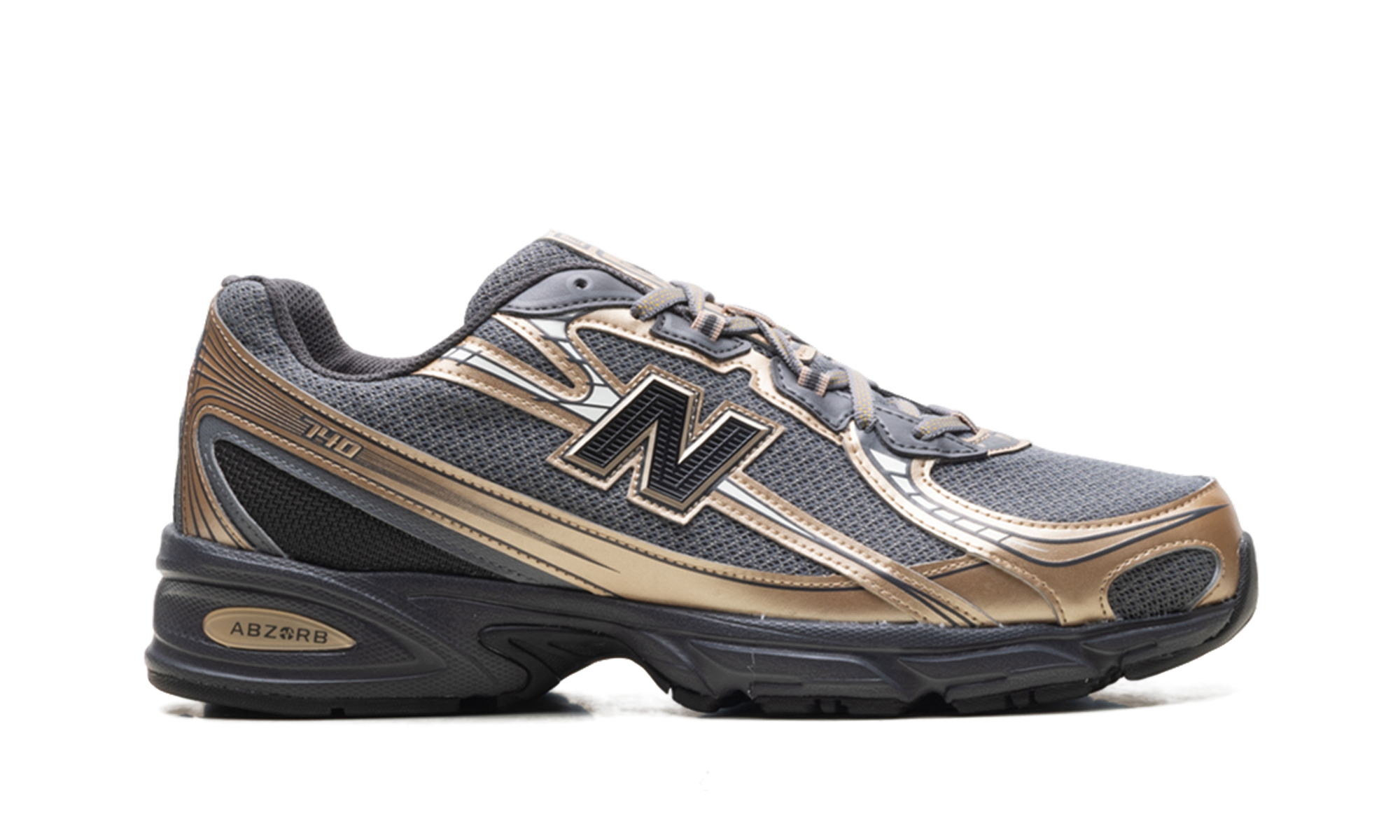 New Balance 740v2 Black Castlerock Gold Metallic
