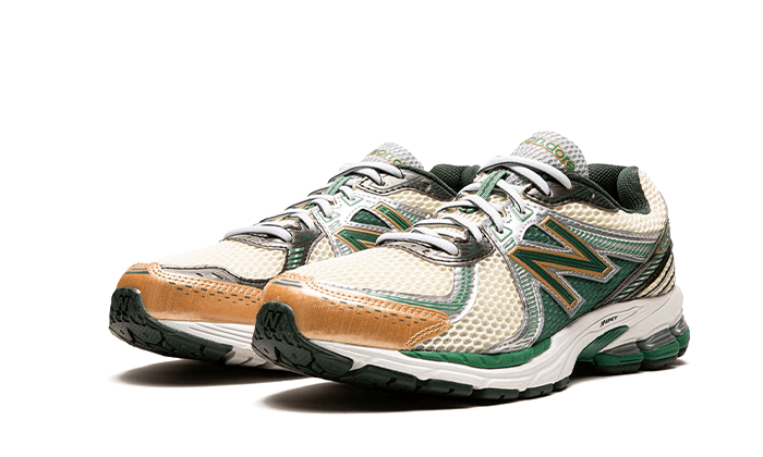 New Balance 860v2 Aime Leon Dore Green, Sea Salt/Green/Silver (ML860AL2)