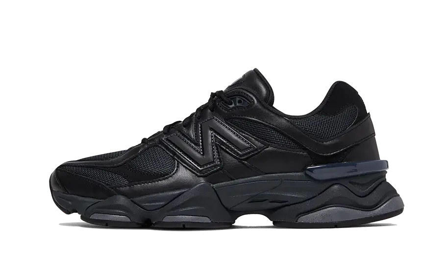 New Balance 9060 Triple Black Leather, Triple Black (U9060NRI)