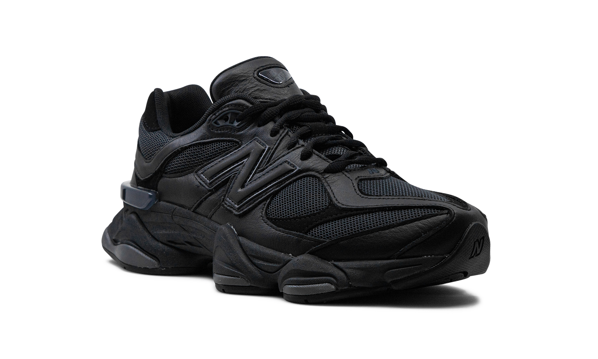New Balance 9060 Triple Black Leather