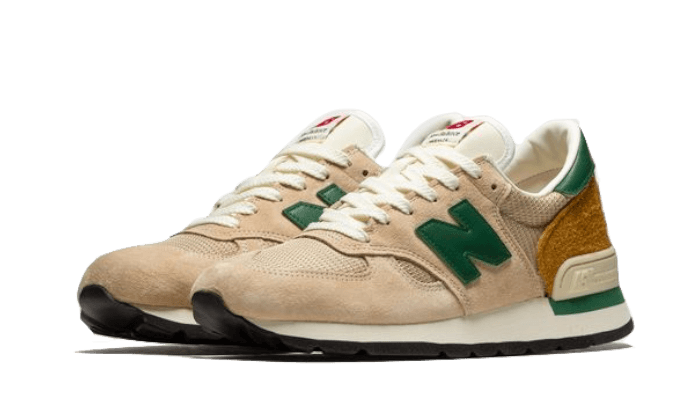 New Balance 990v1 MiUSA Tan Green, Tan/Green (M990TG1)