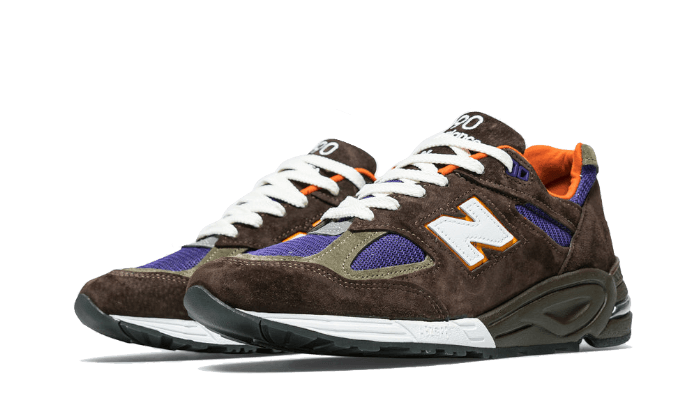 New Balance 990v2 MiUSA Brown Purple, Brown/Grey/Purple (M990BR2)