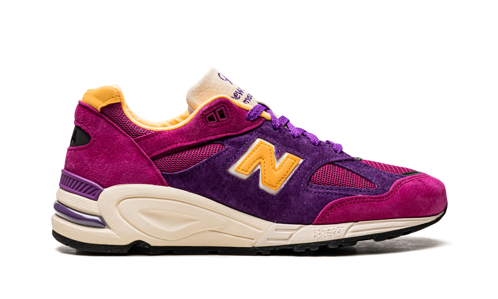 New Balance 990v2 MiUSA Teddy Santis Purple Yellow