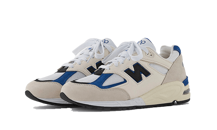 New Balance 990v2 MiUSA White Blue, White/Blue (M990WB2)