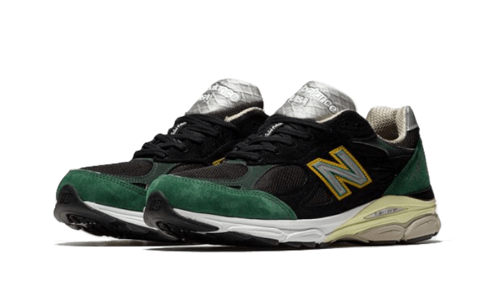 New Balance 990v3 MiUSA Black Green Yellow, Black/Green (M990CP3)