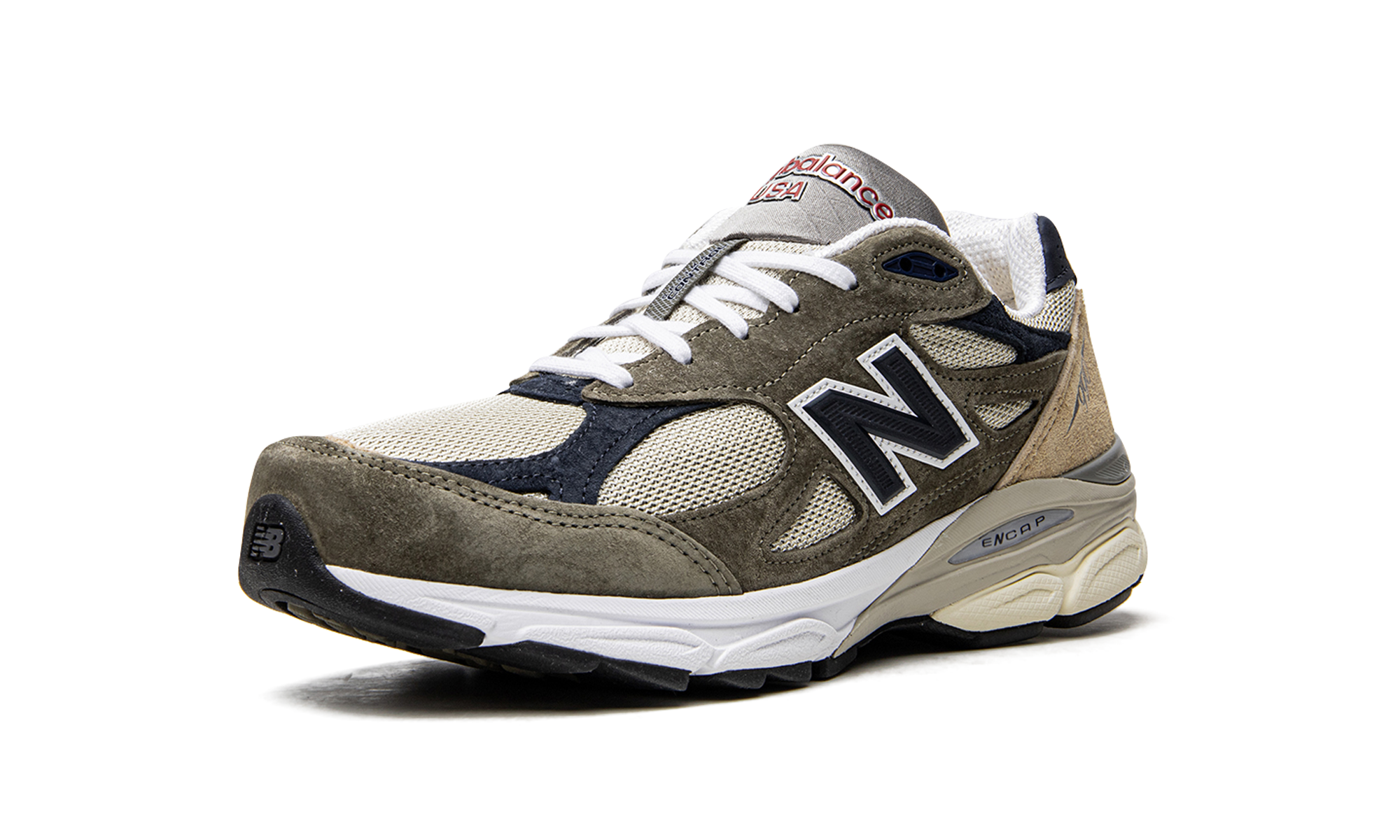 New Balance 990v3 MiUSA Grey Blue Olive