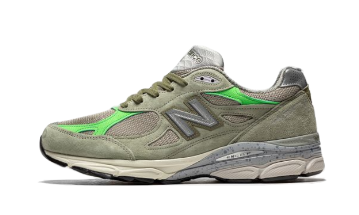 New Balance 990v3 MiUSA Patta Keep Your Family Close, Olive/Bright Green (M990PP3)