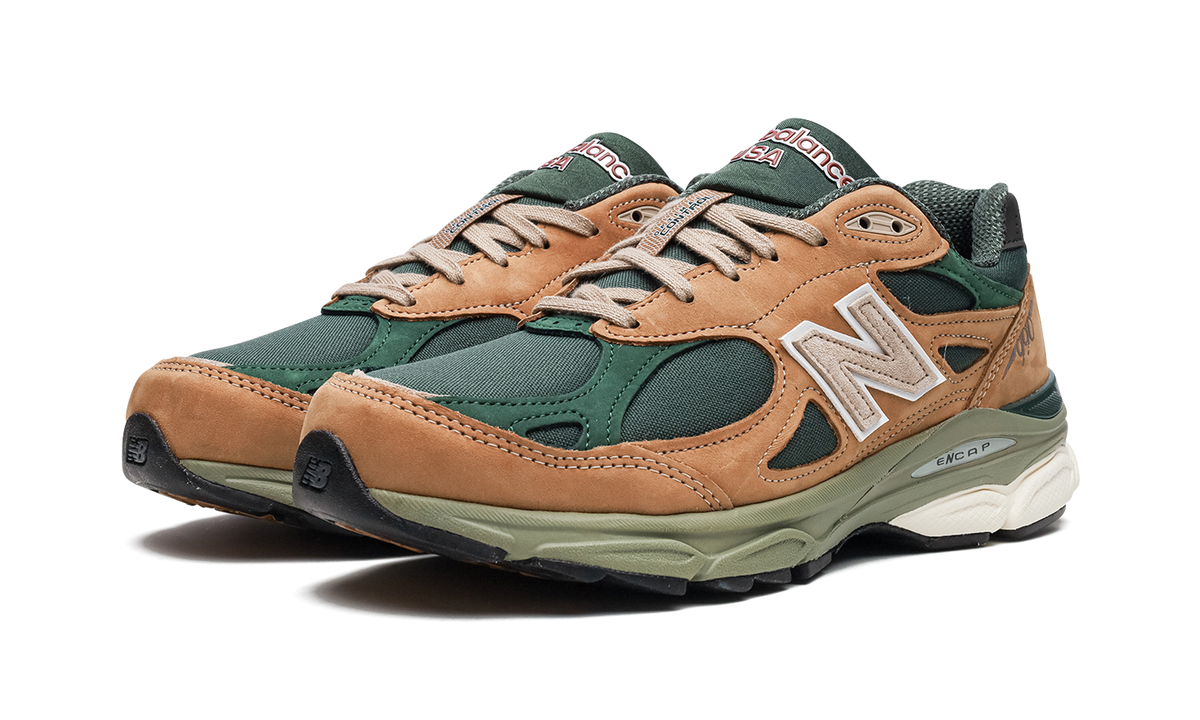 New Balance 990v3 MiUSA Tan Green