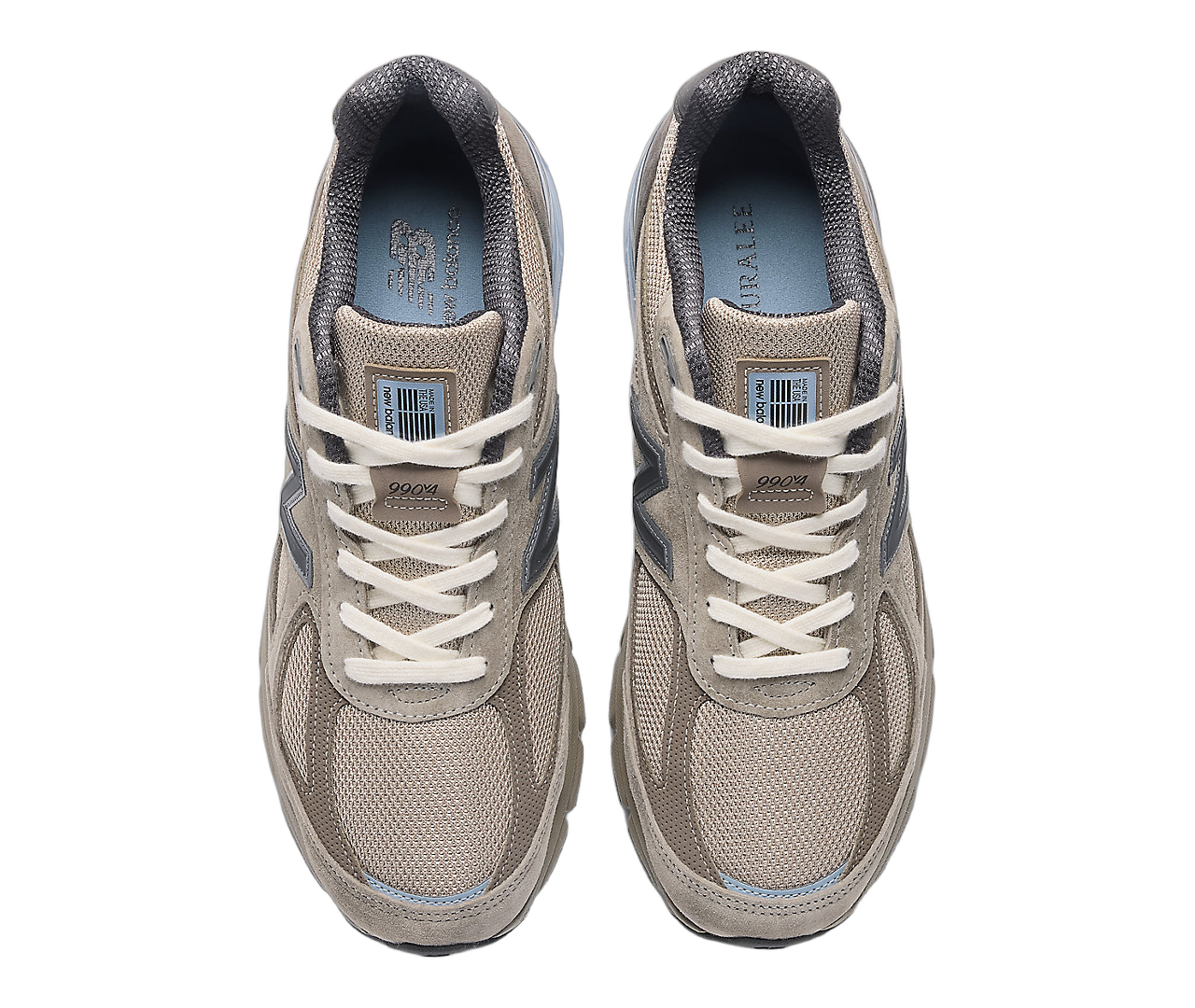New Balance 990v4 MiUSA Auralee Grey, Grey/White/Blue (U990AR4)