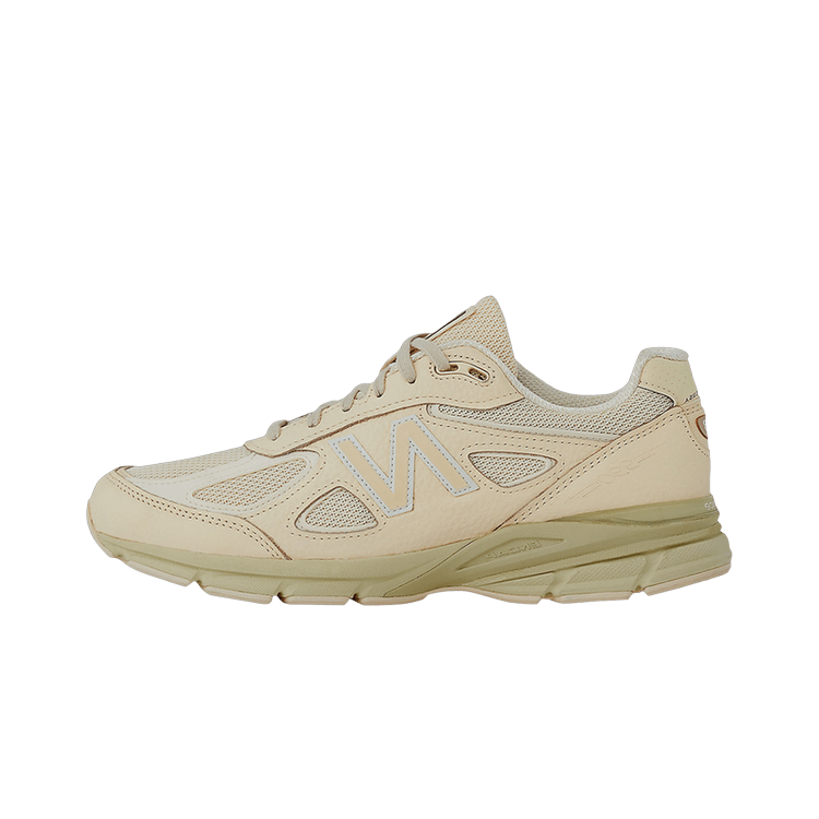 New Balance 990v4 MiUSA Macadamia Nut, Veg Tan/Green (U990BO4)