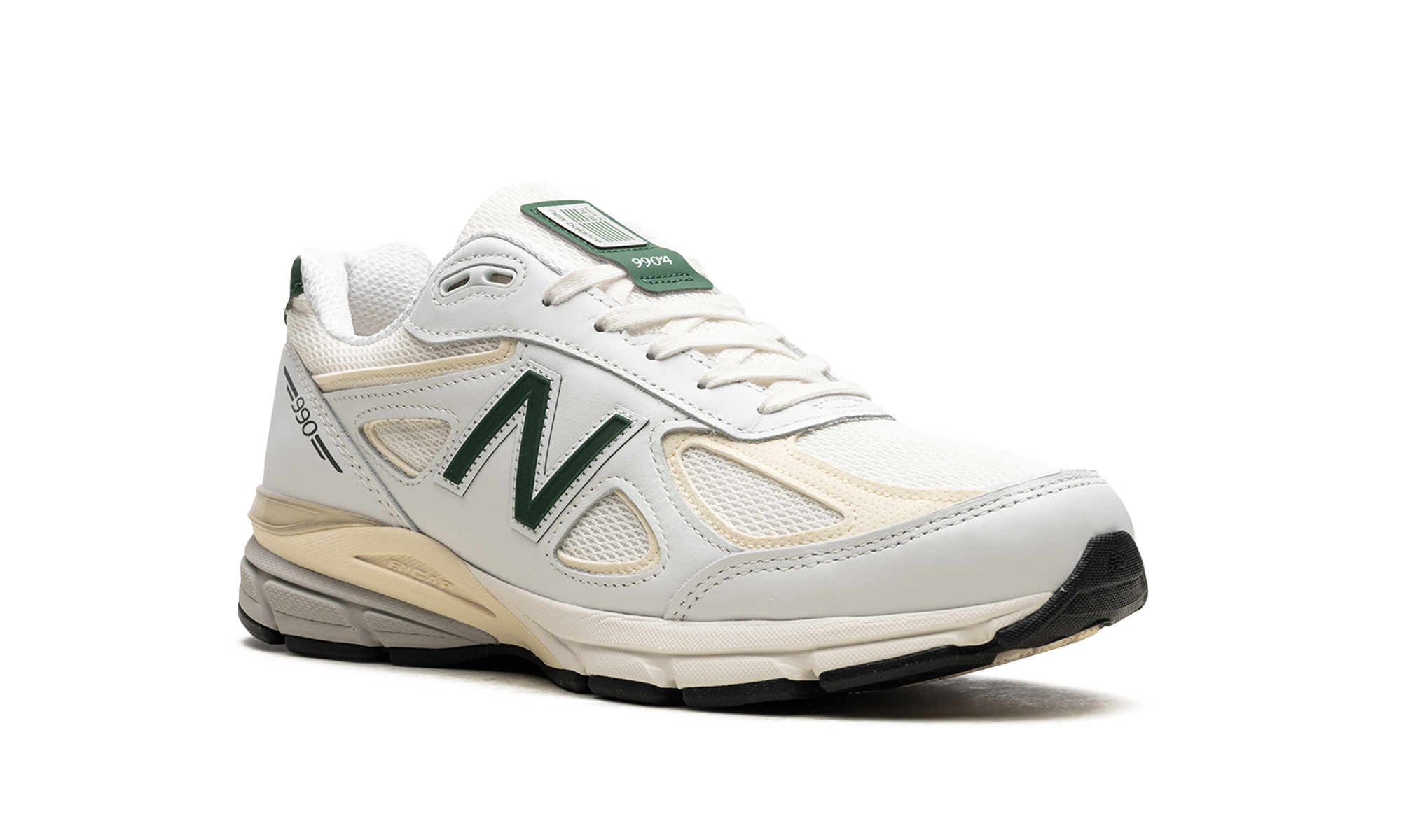 New Balance 990v4 MiUSA White Green