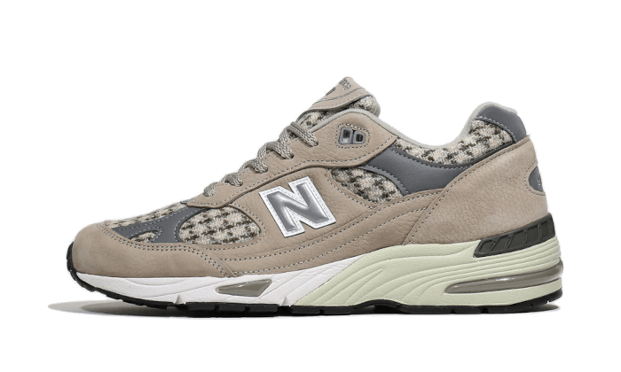 New Balance 991 MiUK Harris Tweed, Beige/Grey/White (M991HT)