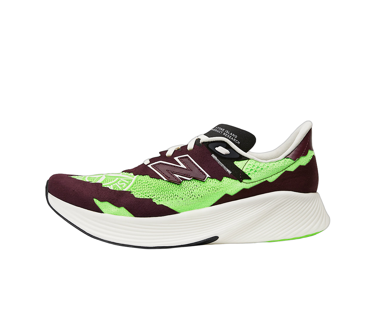 New Balance FuelCell RC Elite v2 SI Stone Island TDS Green, Green/Maroon/White (MSRCELSO)
