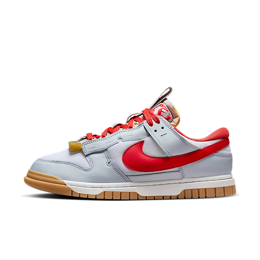 Nike Air Dunk Jumbo Ultraman, White/Light Crimson/Pure Platinum/Sail/Gum Yellow (DV0821-102)