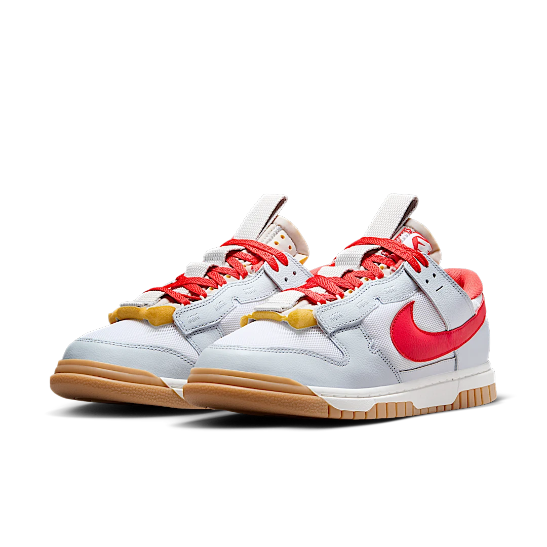 Nike Air Dunk Jumbo Ultraman, White/Light Crimson/Pure Platinum/Sail/Gum Yellow (DV0821-102)