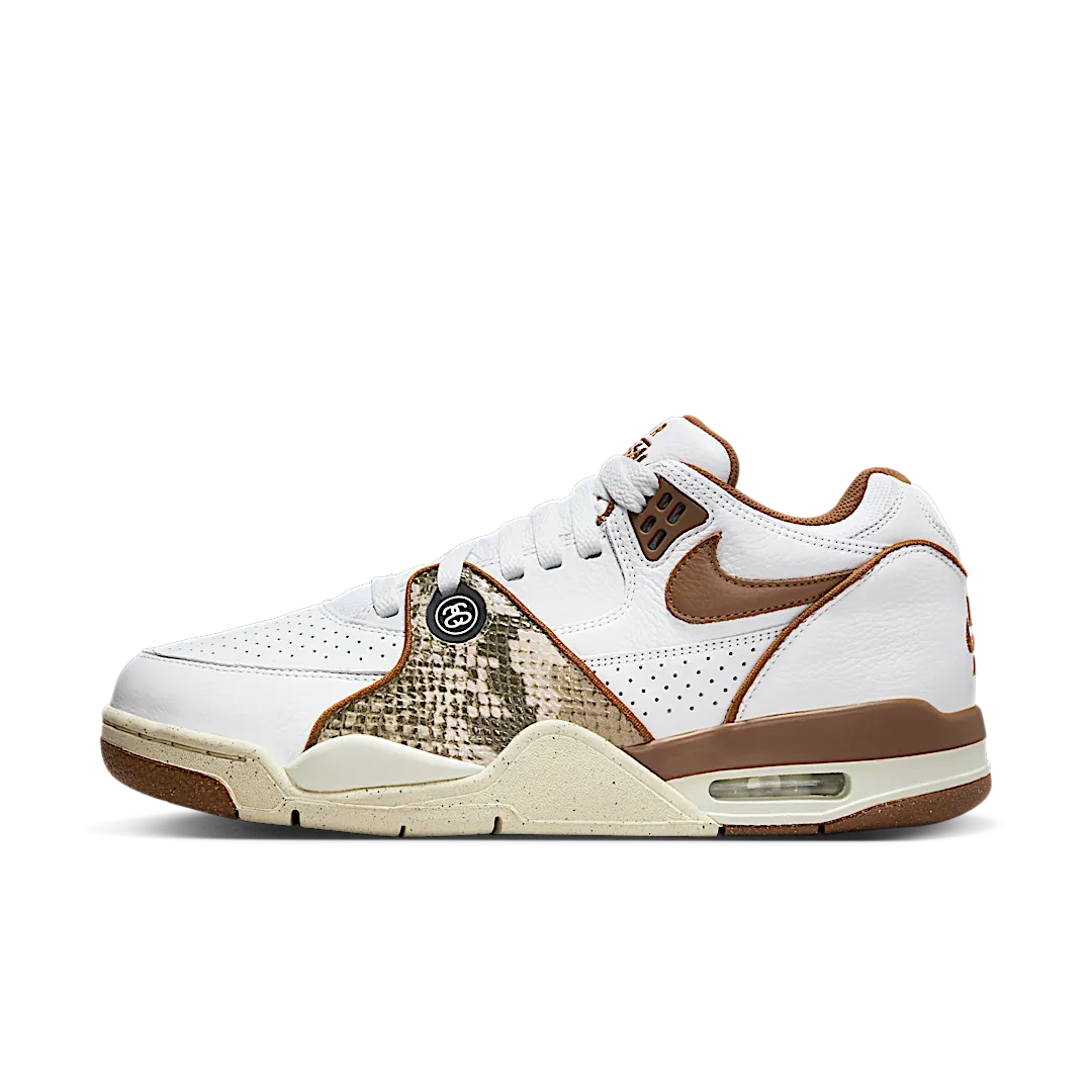 Nike Air Flight '89 Low SP Stussy Pecan, White/Pecan/Fossil (FD6475-100)