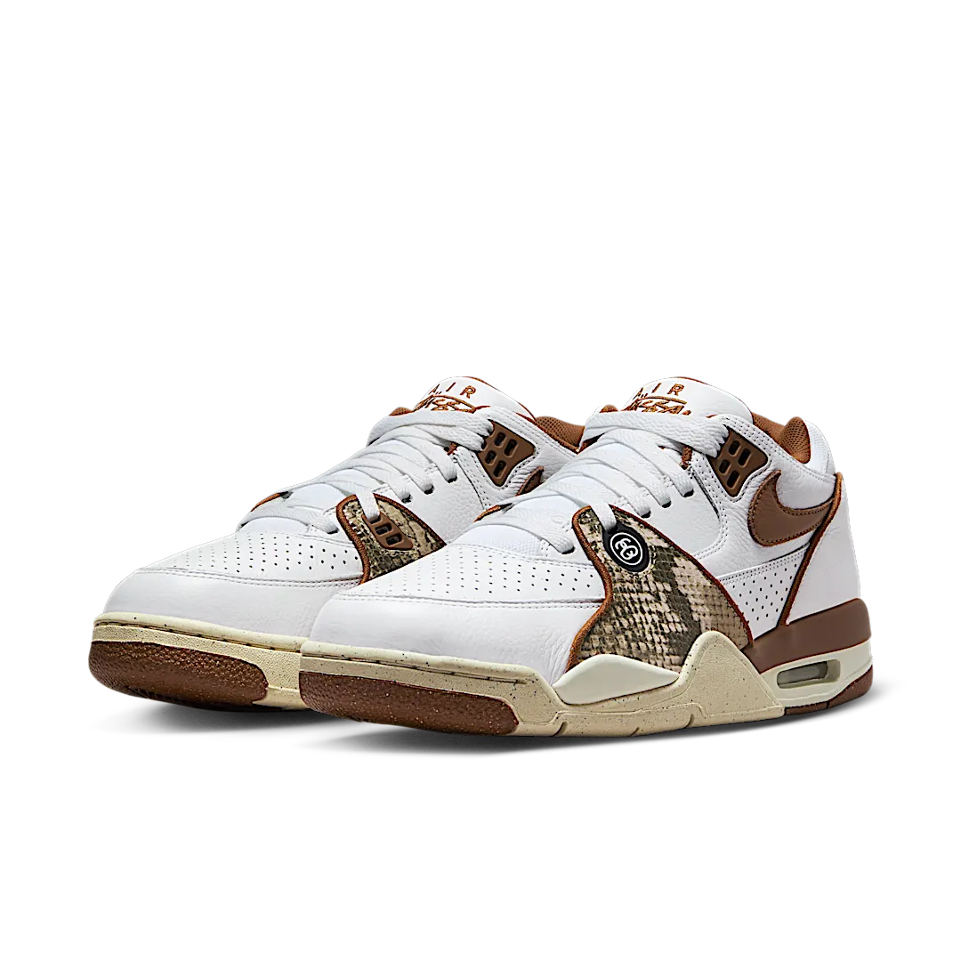 Nike Air Flight '89 Low SP Stussy Pecan, White/Pecan/Fossil (FD6475-100)