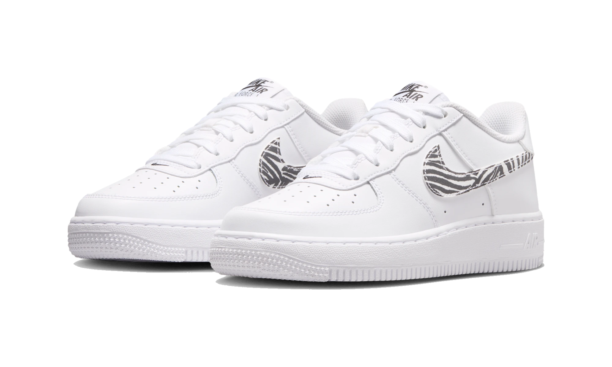 Nike Air Force 1 GS Zebra Swoosh
